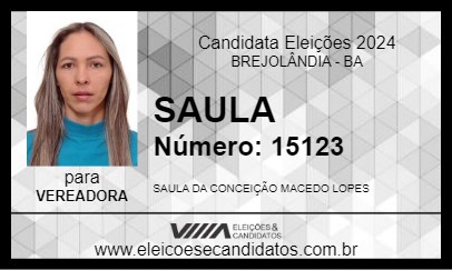 Candidato SAULA 2024 - BREJOLÂNDIA - Eleições