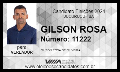 Candidato GILSON ROSA 2024 - JUCURUÇU - Eleições