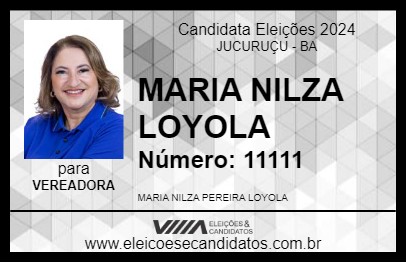 Candidato MARIA NILZA LOYOLA 2024 - JUCURUÇU - Eleições