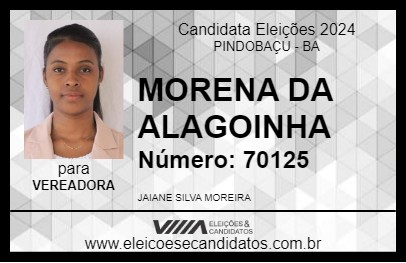 Candidato MORENA DA ALAGOINHA 2024 - PINDOBAÇU - Eleições