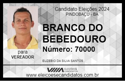 Candidato BRANCO DO BEBEDOURO 2024 - PINDOBAÇU - Eleições