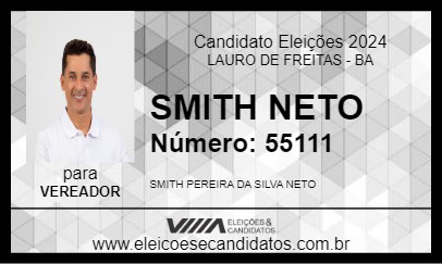 Candidato SMITH NETO 2024 - LAURO DE FREITAS - Eleições