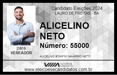 Candidato ALICELINO NETO 2024 - LAURO DE FREITAS - Eleições