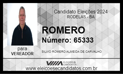 Candidato ROMERO 2024 - RODELAS - Eleições