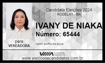 Candidato IVANY DE NIAKA 2024 - RODELAS - Eleições