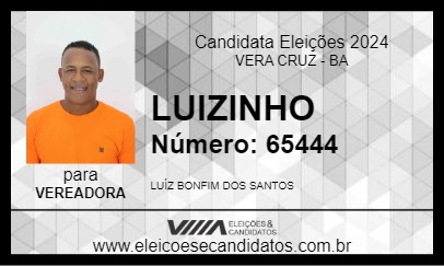 Candidato LUIZINHO 2024 - VERA CRUZ - Eleições