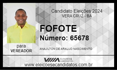 Candidato FOFOTE 2024 - VERA CRUZ - Eleições