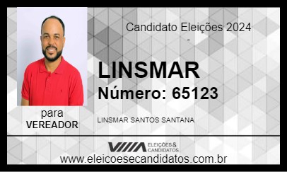 Candidato LINSMAR 2024 - VERA CRUZ - Eleições