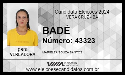 Candidato BADÉ 2024 - VERA CRUZ - Eleições