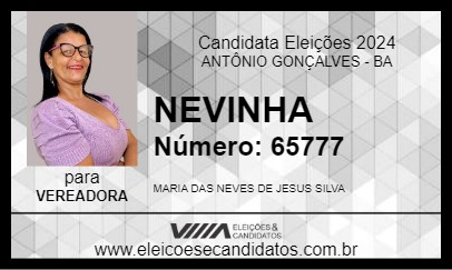 Candidato NEVINHA 2024 - ANTÔNIO GONÇALVES - Eleições