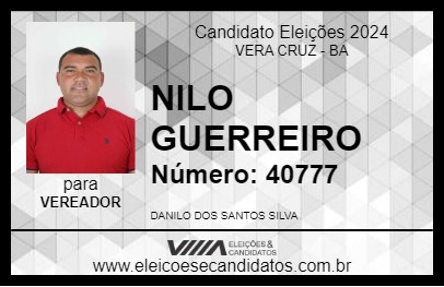 Candidato NILO GUERREIRO 2024 - VERA CRUZ - Eleições