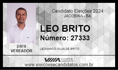 Candidato LEO BRITO  2024 - JACOBINA - Eleições