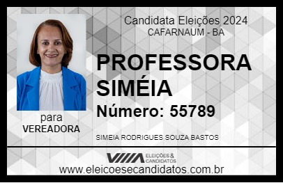 Candidato PROFESSORA SIMÉIA 2024 - CAFARNAUM - Eleições