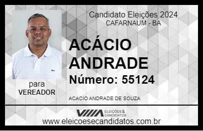 Candidato ACÁCIO ANDRADE 2024 - CAFARNAUM - Eleições