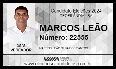 Candidato MARCOS LEÃO 2024 - TEOFILÂNDIA - Eleições