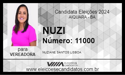 Candidato NUZI 2024 - AIQUARA - Eleições