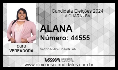 Candidato ALANA 2024 - AIQUARA - Eleições