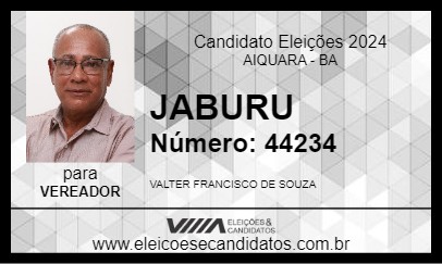 Candidato JABURU 2024 - AIQUARA - Eleições