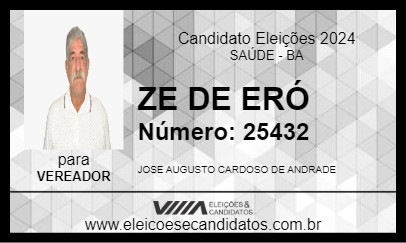 Candidato ZE DE ERÓ 2024 - SAÚDE - Eleições