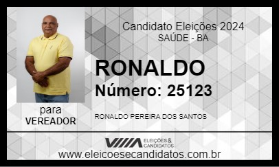 Candidato RONALDO 2024 - SAÚDE - Eleições