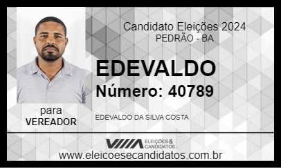 Candidato EDEVALDO 2024 - PEDRÃO - Eleições