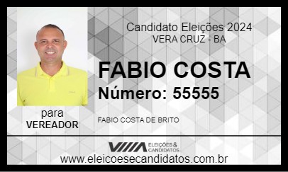 Candidato FABIO COSTA 2024 - VERA CRUZ - Eleições