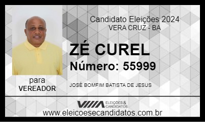 Candidato ZÉ CUREL 2024 - VERA CRUZ - Eleições