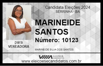 Candidato MARINEIDE SANTOS 2024 - SERRINHA - Eleições