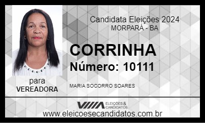 Candidato CORRINHA 2024 - MORPARÁ - Eleições