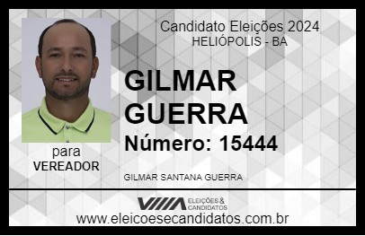 Candidato GILMAR GUERRA 2024 - HELIÓPOLIS - Eleições