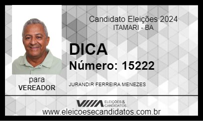 Candidato DICA 2024 - ITAMARI - Eleições