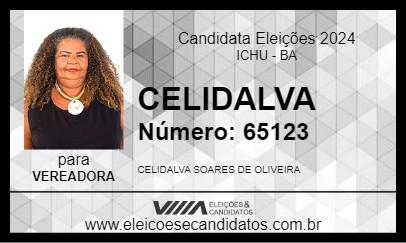 Candidato CELIDALVA 2024 - ICHU - Eleições