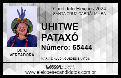 Candidato UHITWE PATAXÓ 2024 - SANTA CRUZ CABRÁLIA - Eleições