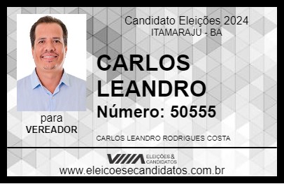 Candidato CARLOS LEANDRO  2024 - ITAMARAJU - Eleições