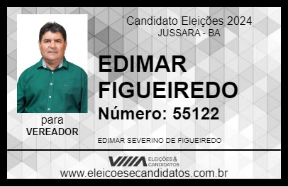 Candidato EDIMAR FIGUEIREDO 2024 - JUSSARA - Eleições