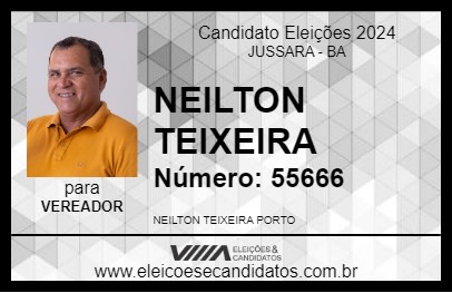 Candidato NEILTON TEIXEIRA 2024 - JUSSARA - Eleições