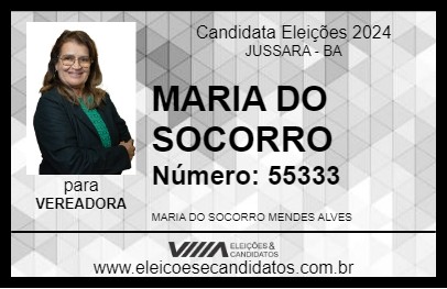 Candidato MARIA DO SOCORRO 2024 - JUSSARA - Eleições