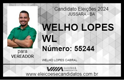 Candidato WELHO LOPES  WL 2024 - JUSSARA - Eleições