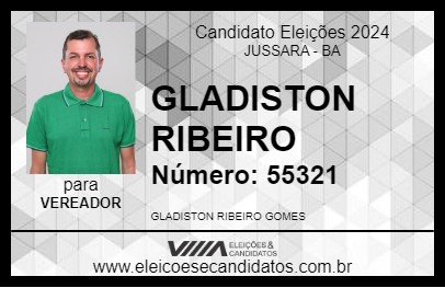 Candidato GLADISTON RIBEIRO 2024 - JUSSARA - Eleições