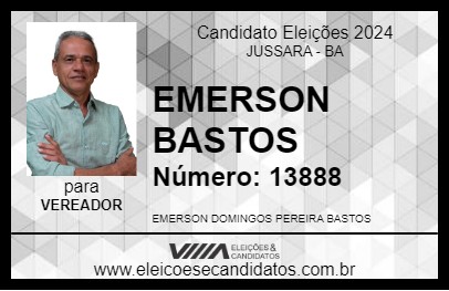 Candidato EMERSON BASTOS 2024 - JUSSARA - Eleições