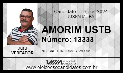 Candidato AMORIM USTB 2024 - JUSSARA - Eleições