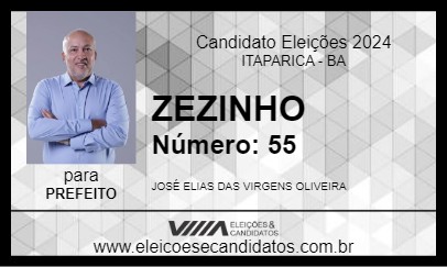 Candidato ZEZINHO 2024 - ITAPARICA - Eleições