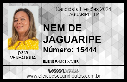 Candidato NEM DE JAGUARIPE 2024 - JAGUARIPE - Eleições