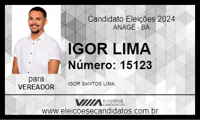 Candidato IGOR LIMA 2024 - ANAGÉ - Eleições