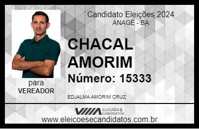 Candidato CHACAL AMORIM 2024 - ANAGÉ - Eleições