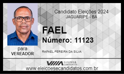 Candidato FAEL 2024 - JAGUARIPE - Eleições