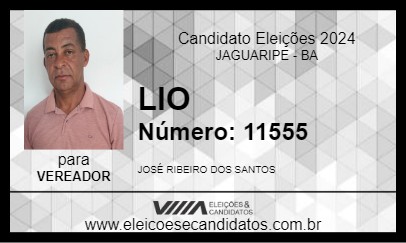 Candidato LIO 2024 - JAGUARIPE - Eleições