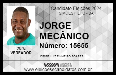 Candidato JORGE MECÂNICO 2024 - SIMÕES FILHO - Eleições