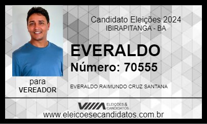 Candidato EVERALDO  2024 - IBIRAPITANGA - Eleições