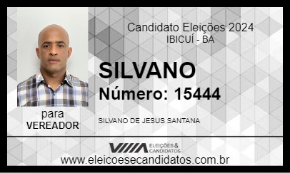 Candidato SILVANO 2024 - IBICUÍ - Eleições